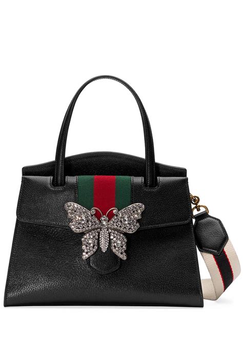 Gucci Linea Totem Web Butterfly Top Handle Bag 